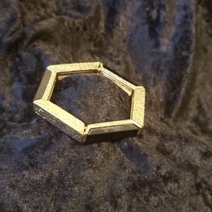 Gold and Black Bold Bracelet